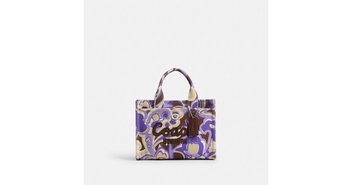 COACH Cargo Tote Bag 20 With Paisley Print in Purple | Lyst