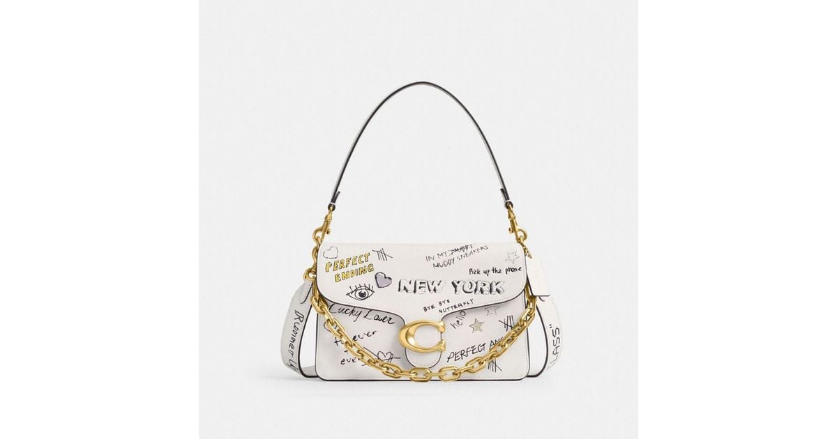 【COACH】 チェーンタビー ウィズ スケッチプリント COACH® | Chain Tabby Shoulder Bag With Sketch Print