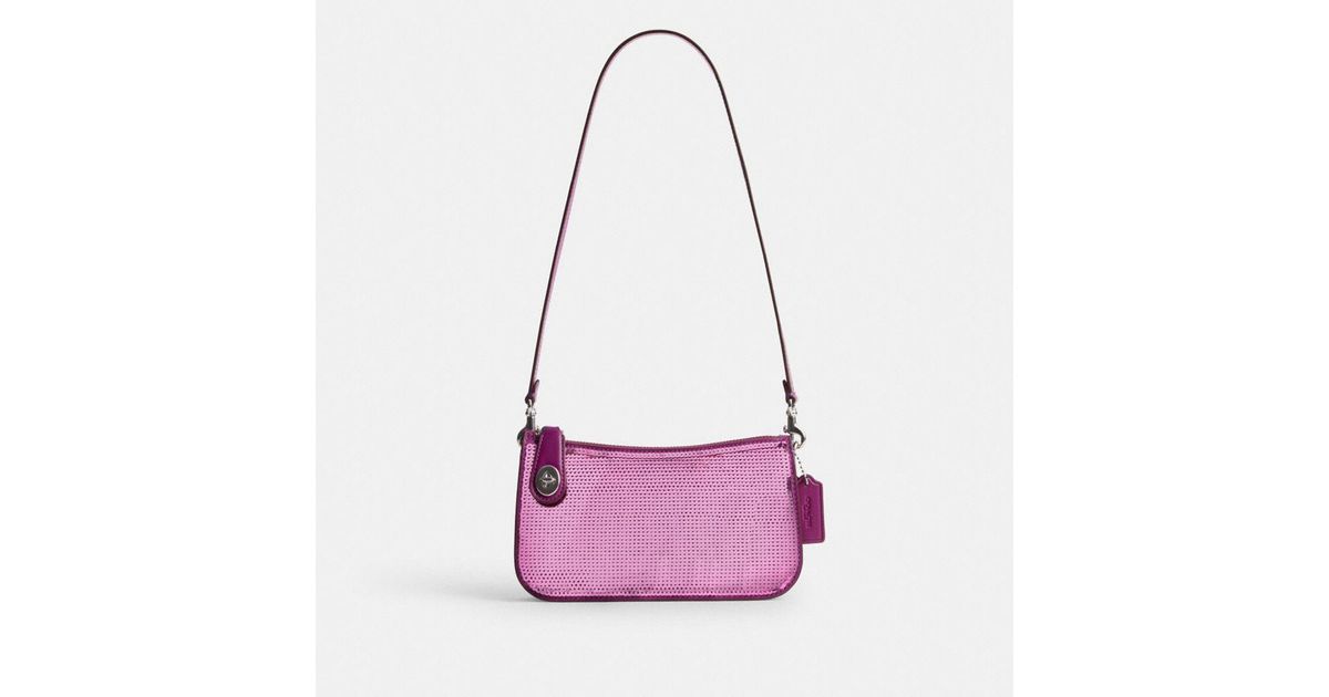 Coach Penn Shoulder Bag With Sequins In Pink Lyst 8748