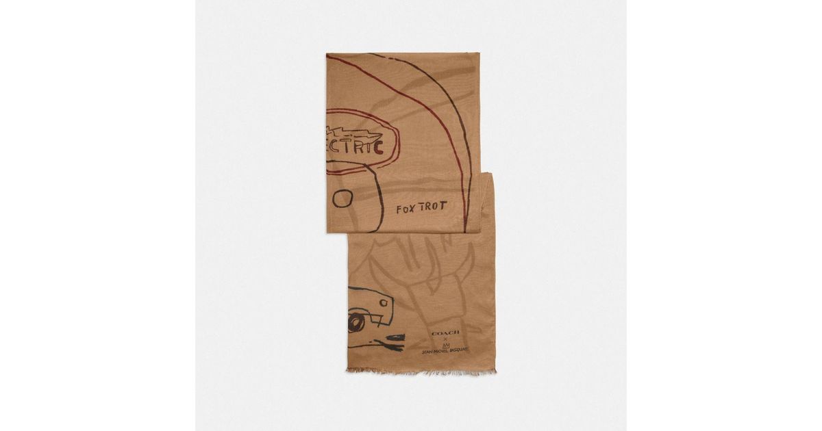 COACH X Jean michel Basquiat Oblong Scarf Lyst