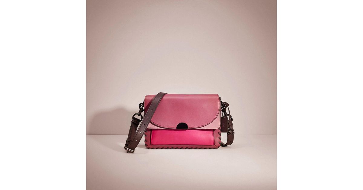COACH Restored Dreamer Shoulder Bag In Colorblock With Whipstitch