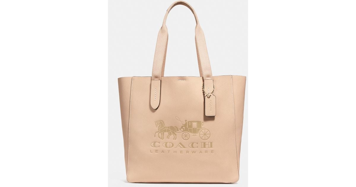 COACH Leather Grove Tote With Horse And Carriage | Lyst