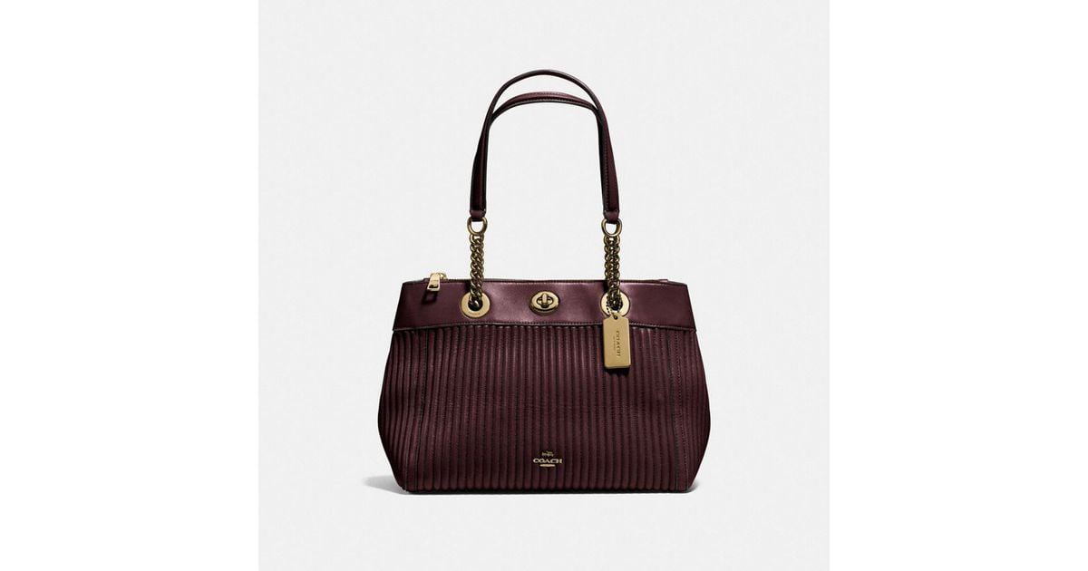 coach turnlock edie carryall