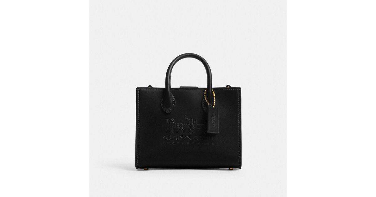 COACH Ace Tote Bag 17 in Black | Lyst