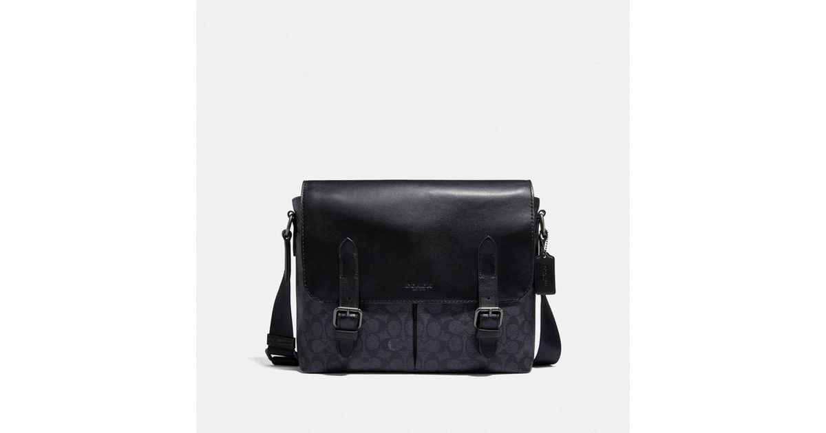 metropolitan slim messenger in signature canvas