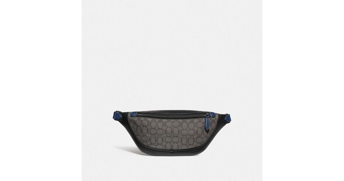 COACH League Belt Bag In Signature Jacquard for Men Lyst