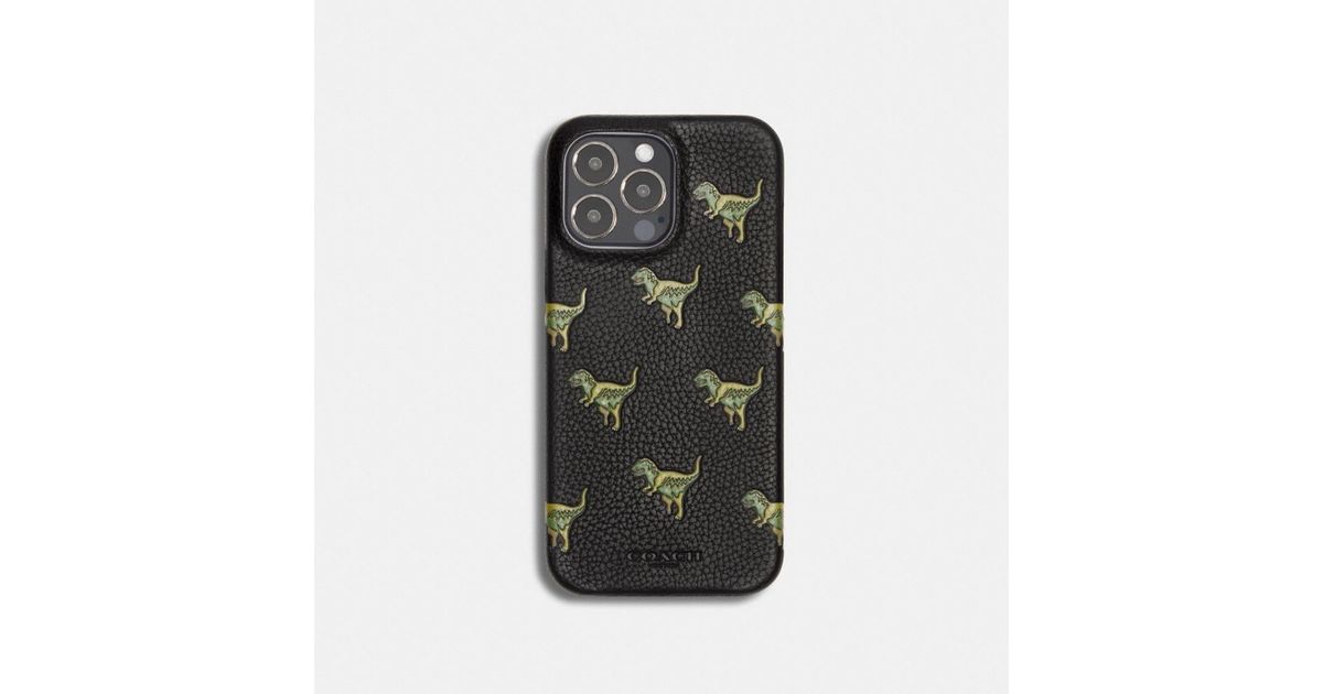 COACH Iphone 14 Pro Max Case With Rexy in Black | Lyst