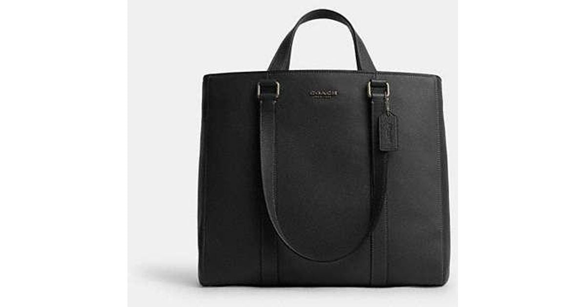 COACH Hudson Double Handle Tote Bag in Black for Men Lyst UK
