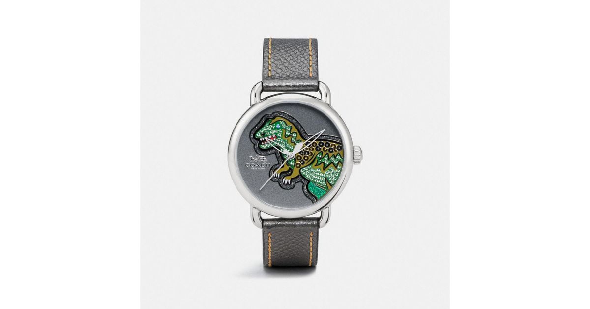 COACH Delancey Glitter Rexy Strap Watch in Metallic | Lyst