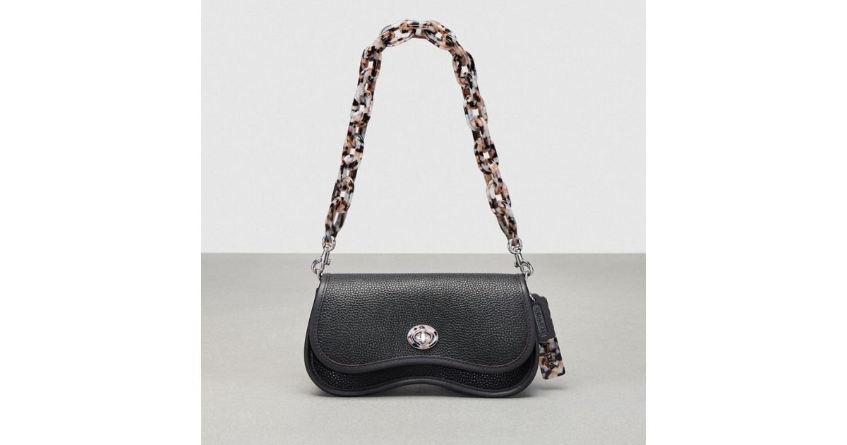 COACH Wavy Dinky In Topia Leather in Black | Lyst Canada