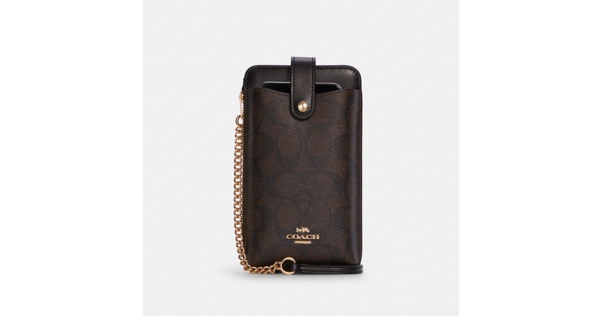 north south phone crossbody coach