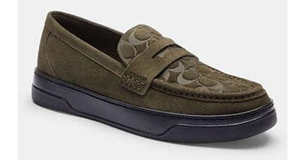 Coach Hybrid Loafer With Signature Print In Black For Men Lyst
