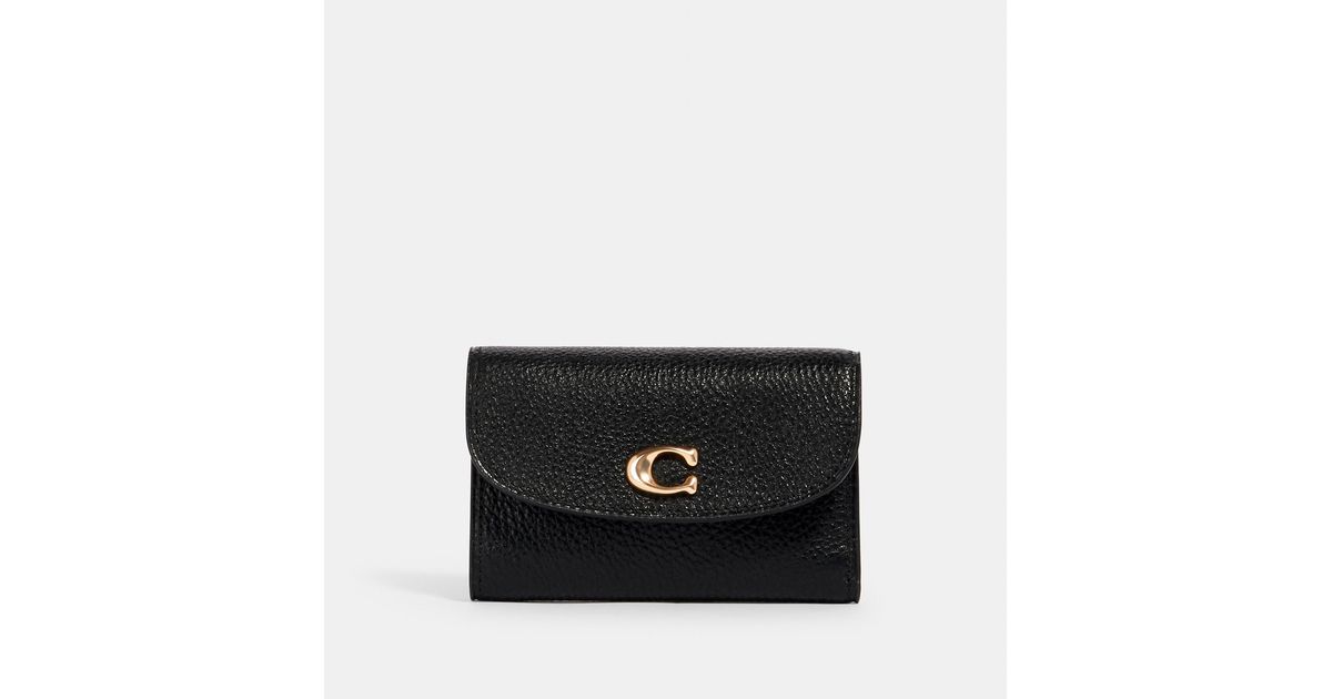 COACH Remi Medium Envelope Wallet in Black Lyst