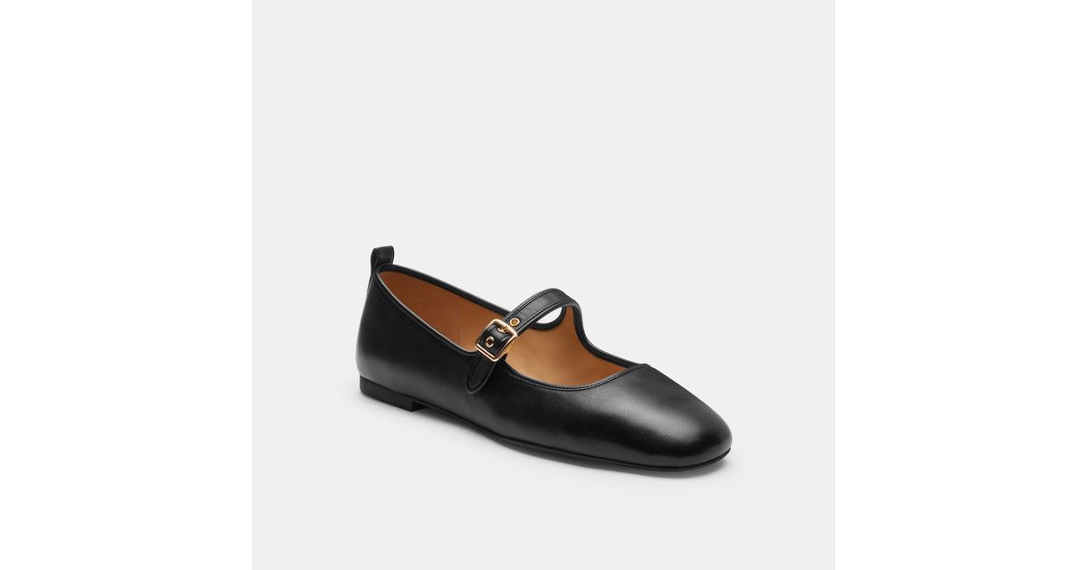 COACH C Rivet Mary Jane in Black | Lyst