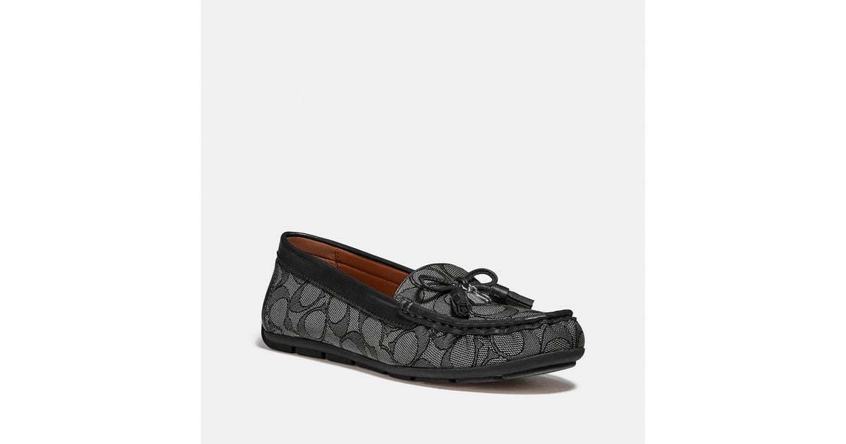 Coach Outlet Leather Moira Loafer in Black | Lyst