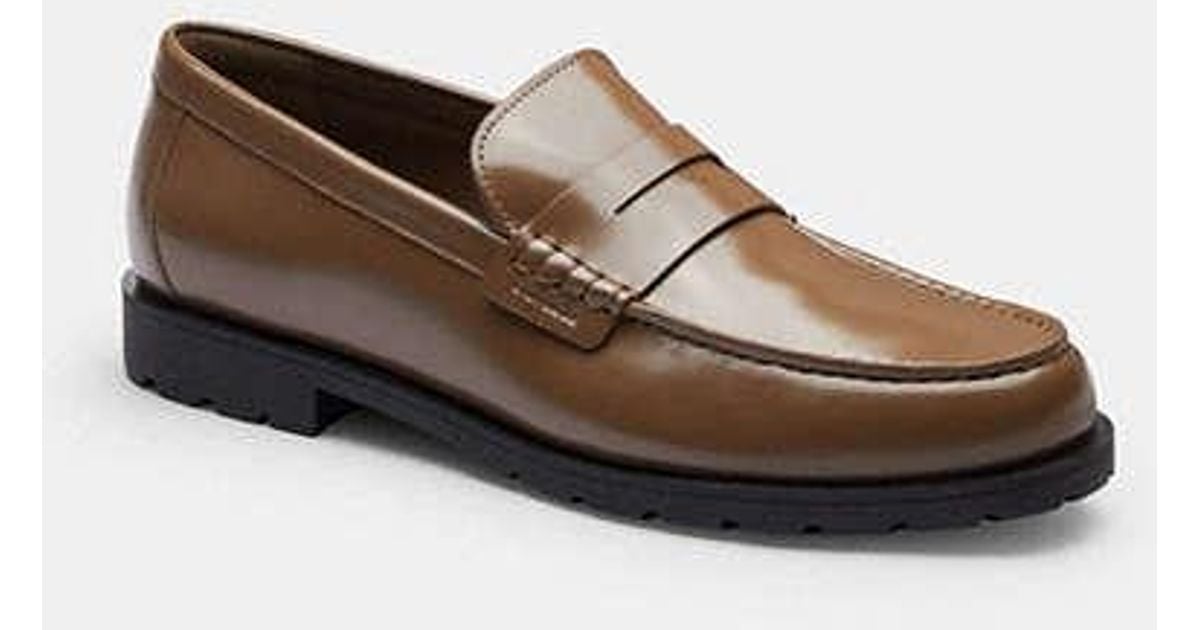 COACH Reagan Loafer in Black for Men | Lyst