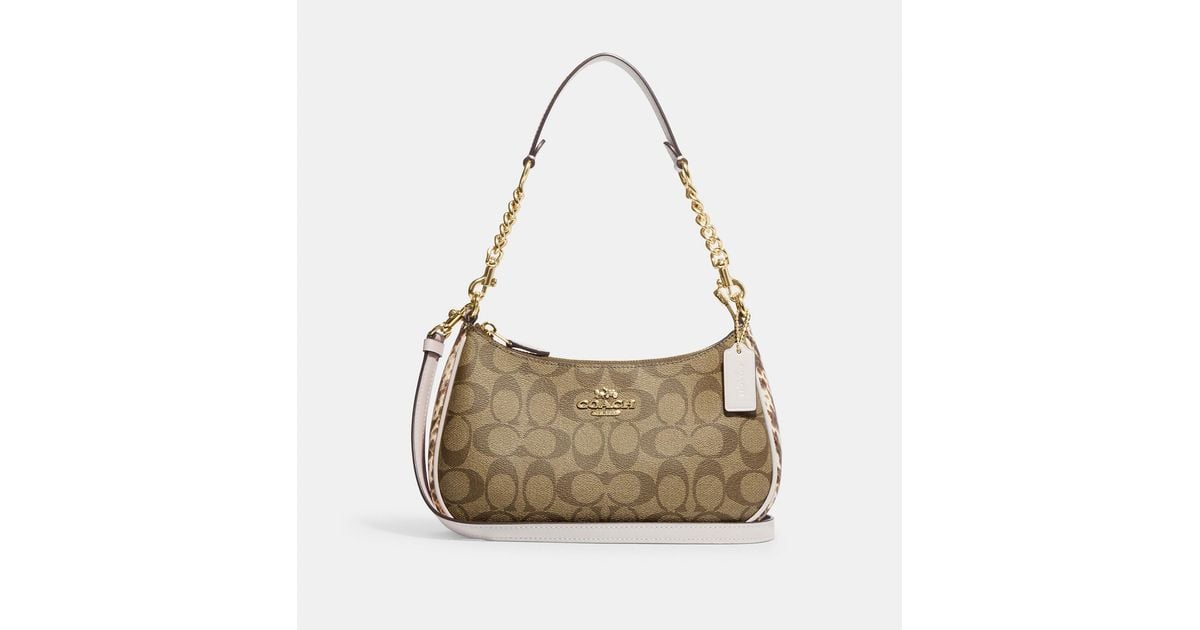 Coach Outlet Teri Shoulder Bag in Natural Lyst