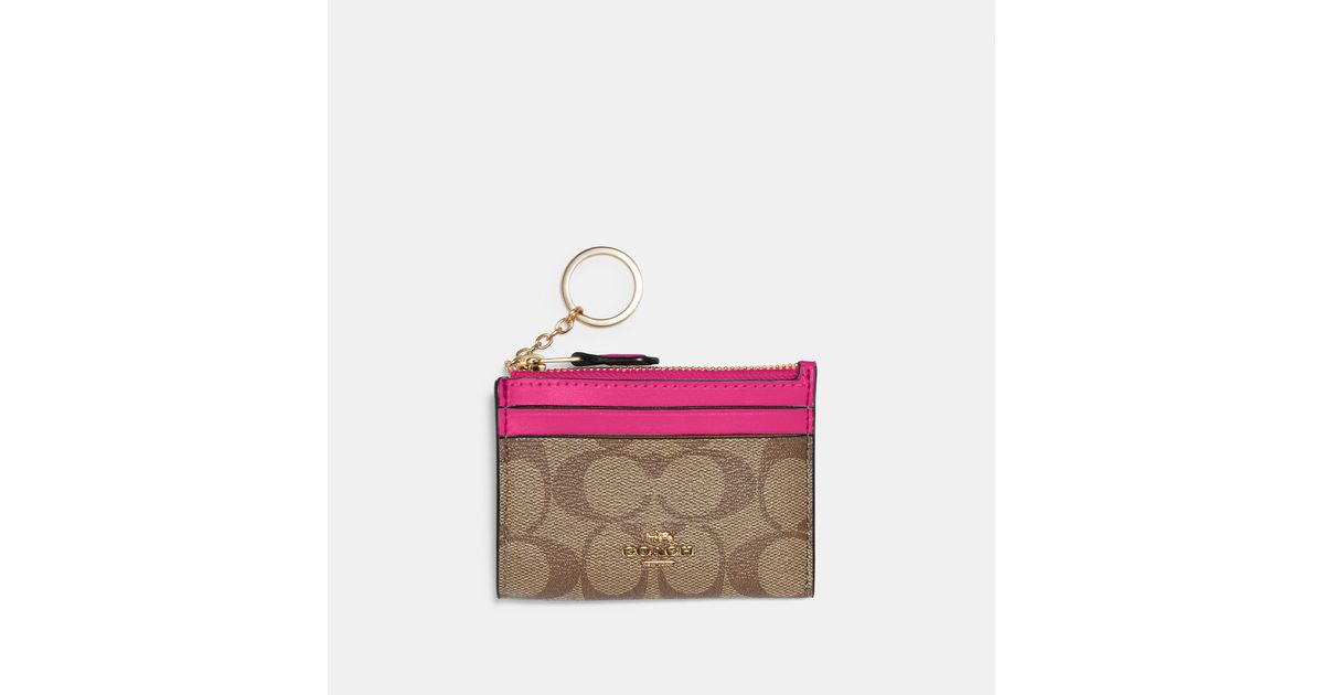 Mini skinny id online case in signature canvas