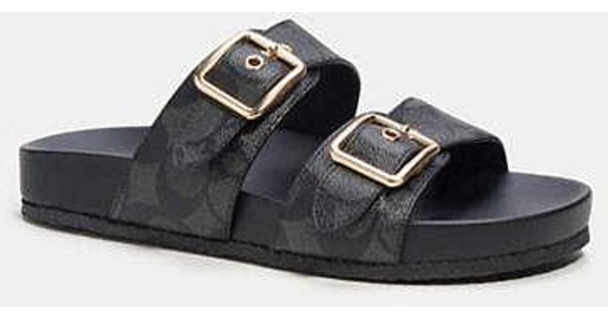 【コーチ】サンダル『Allanah Sandal In Signature Canvas』 Coach Outlet Allanah Sandal In Signature Canvas | ShopSimon