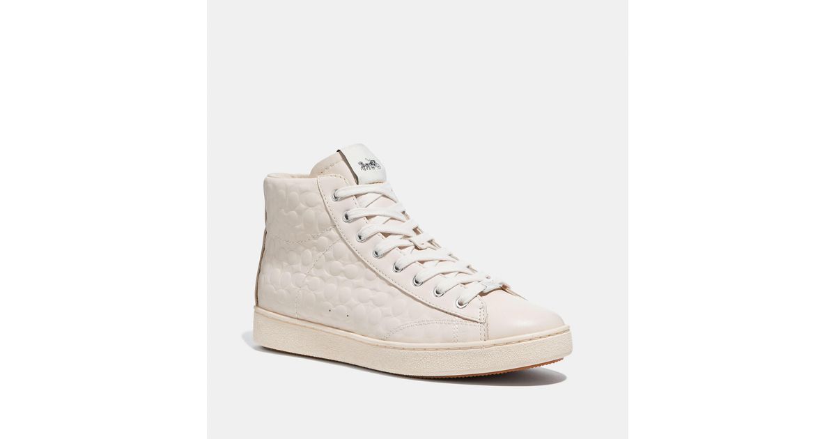 coach c204 high top sneaker