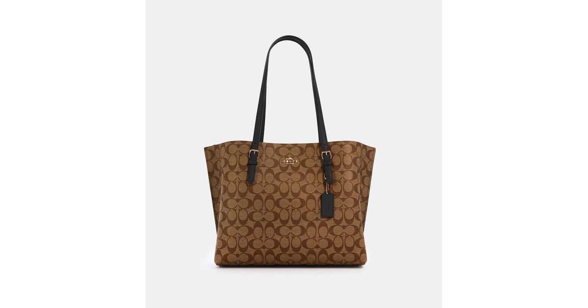 Coach Outlet Mollie Tote In Signature Canvas | Lyst