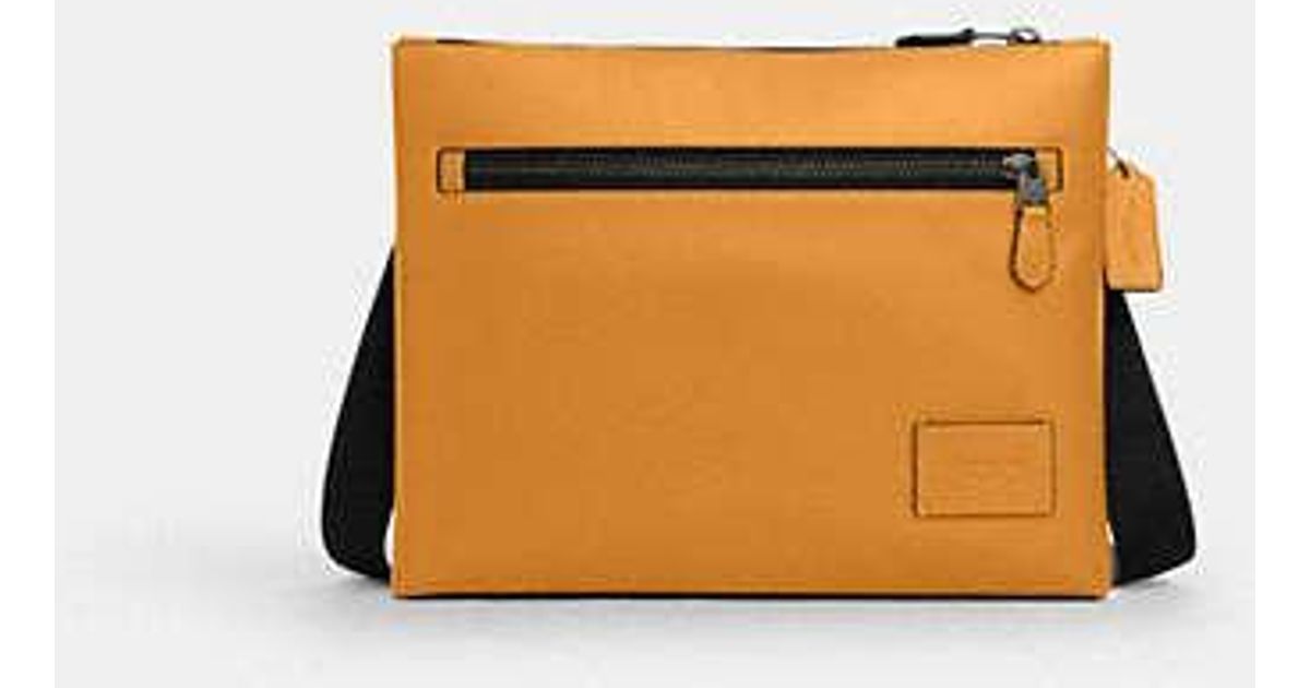 COACH Carrier Zip Crossbody Bag in Black for Men | Lyst