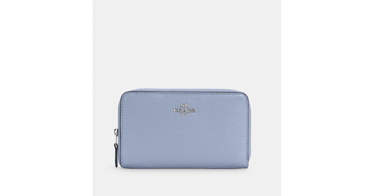Light blue deals coach wallet