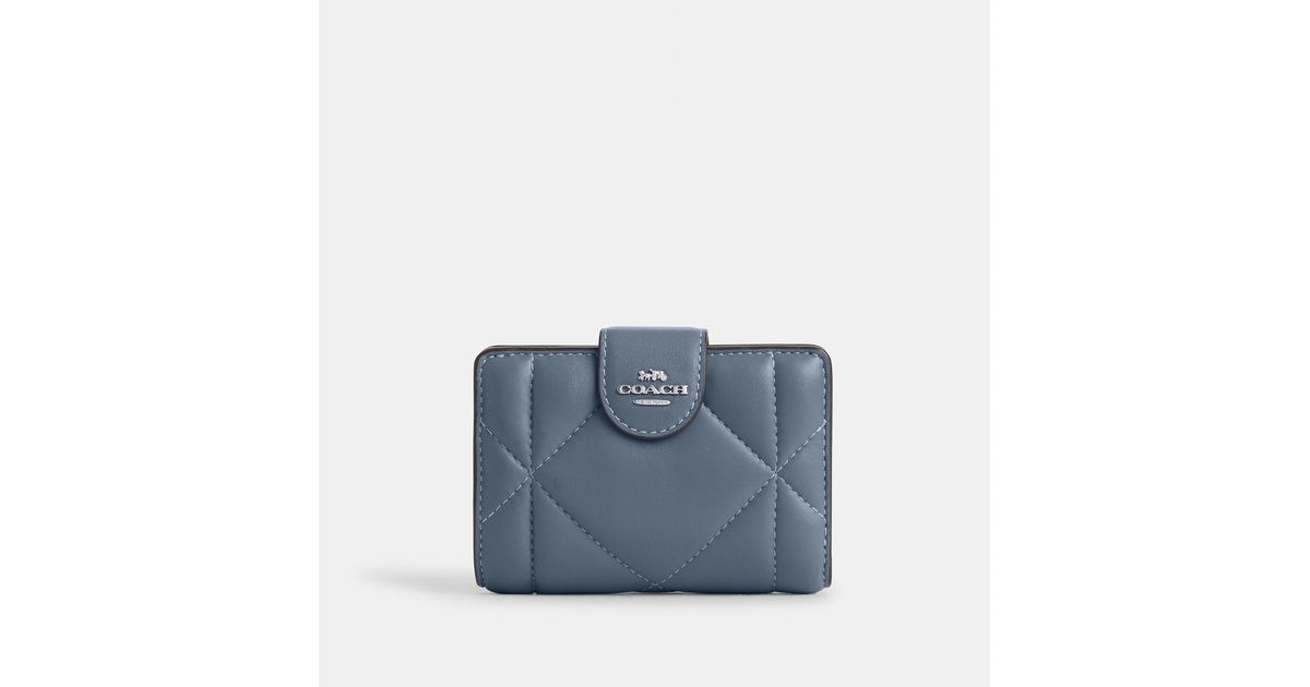 Coach Outlet Medium Corner Zip Wallet With Puffy Diamond Quilting in