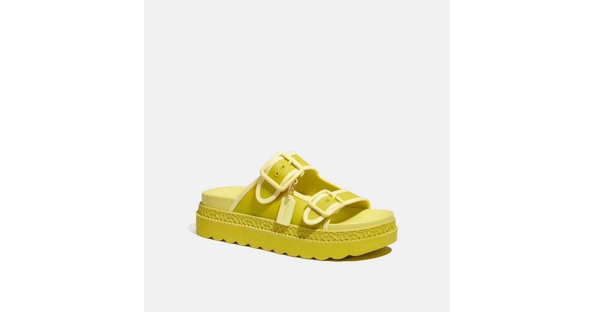 Coach Outlet Lucy Sandal in Yellow | Lyst