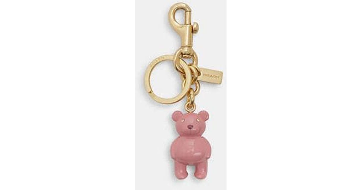 Coach bear bag charm sale