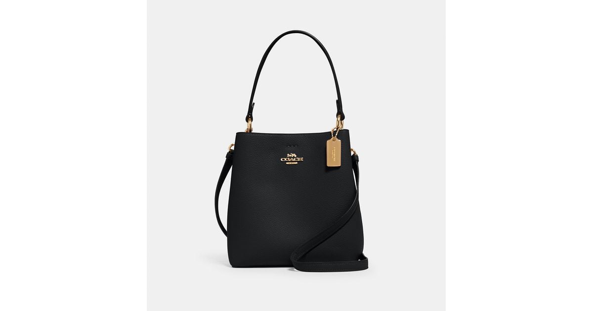 COACH Small Town Bucket Bag in Black | Lyst