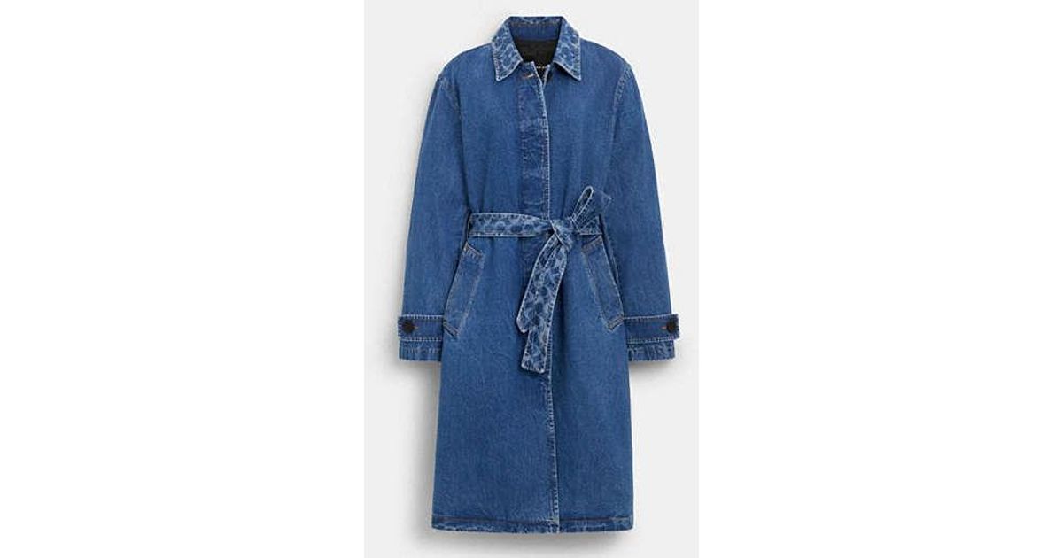 Discover the Timeless Elegance of the Coach Denim Trench Coat