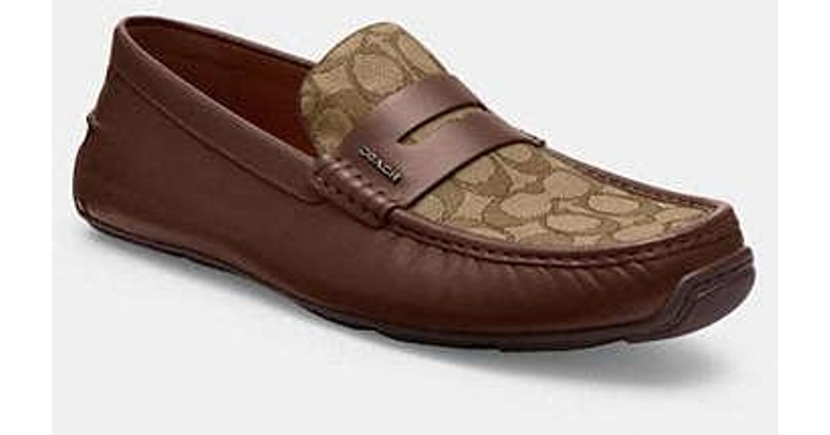 COACH Liam Driver in Brown for Men | Lyst