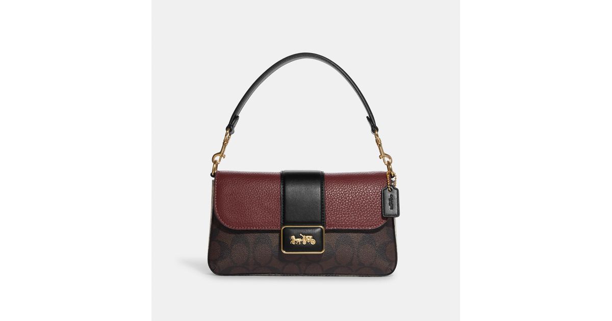 Coach Outlet Mini Grace Crossbody In Signature Canvas in Brown Lyst