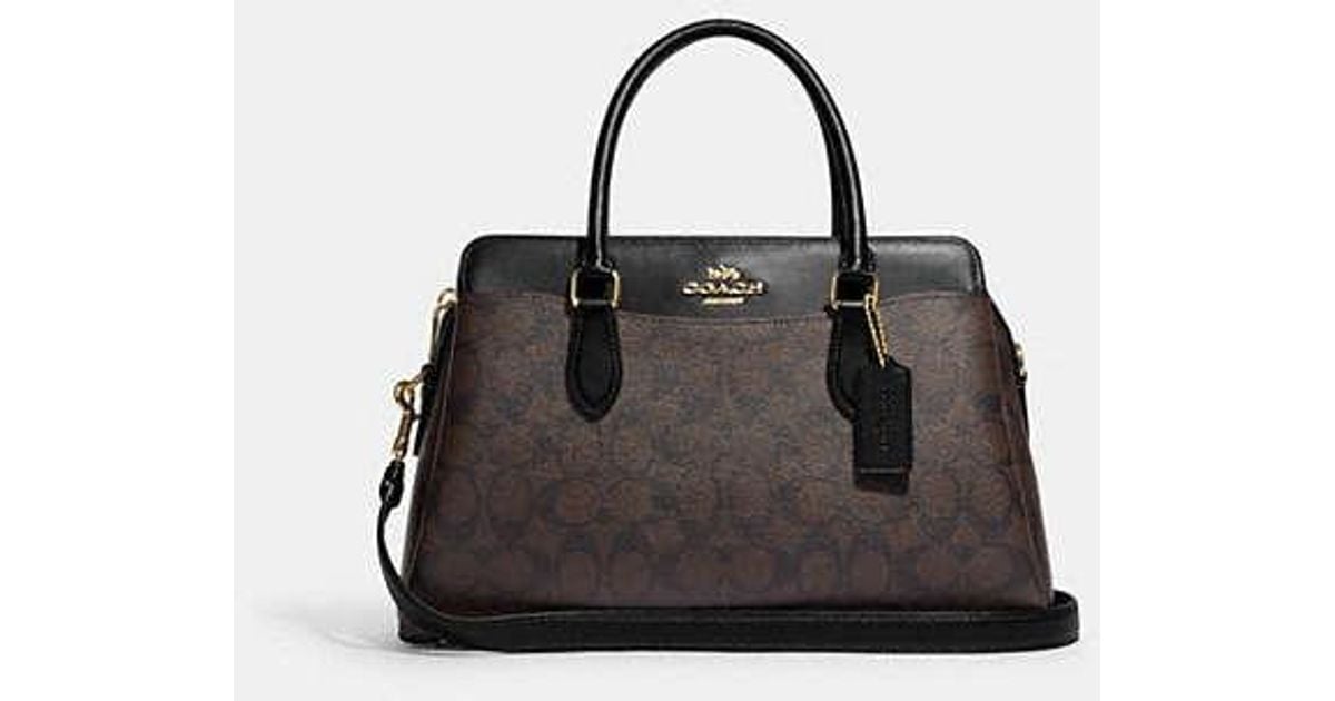 COACH Darcie Carryall In Signature Canvas in Black Lyst UK