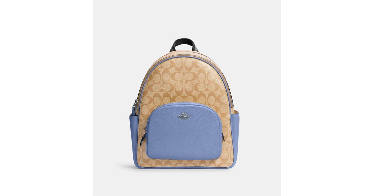 COACH Court Backpack In Signature Canvas in Blue Lyst