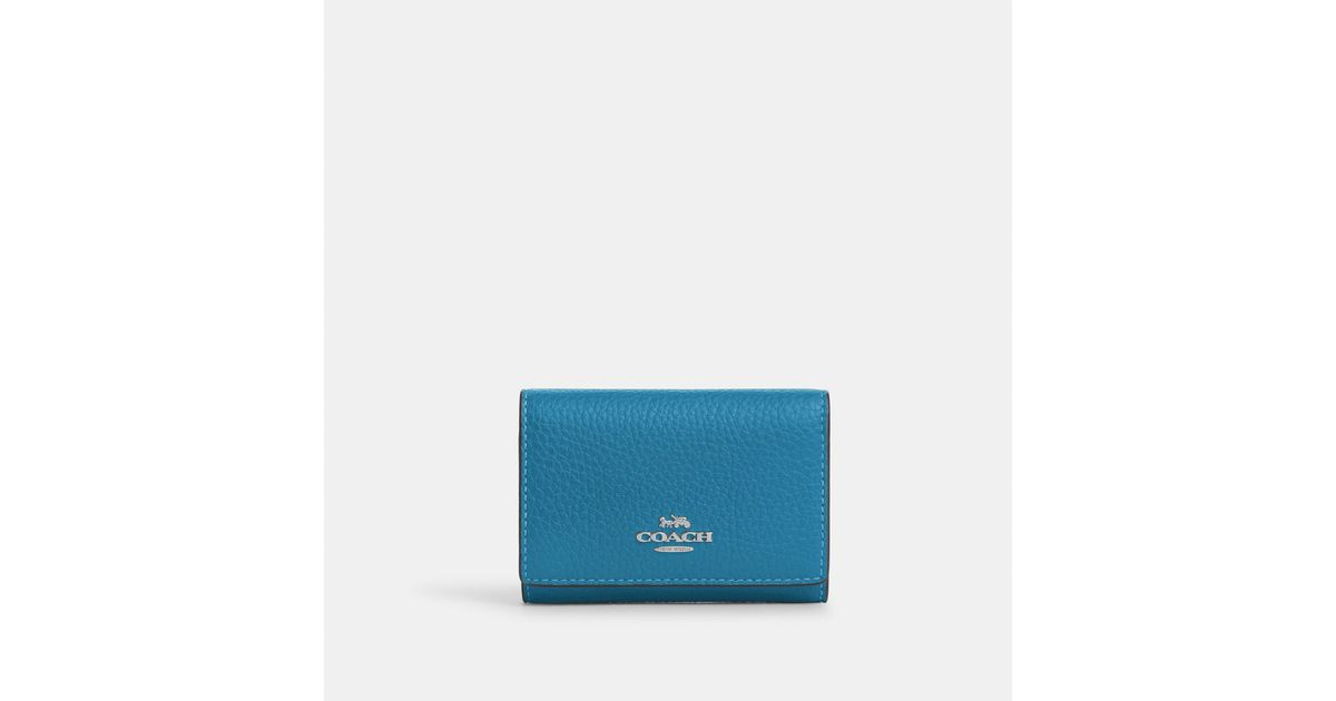 Coach Outlet Micro Wallet in Blue