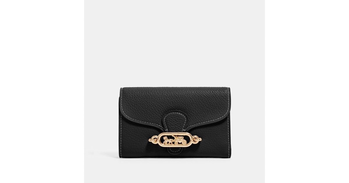 coach jade medium envelope wallet