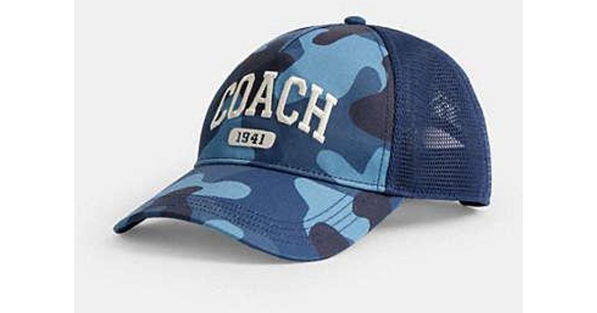 COACH Coach 1941 Varsity Trucker Hat in Blue | Lyst