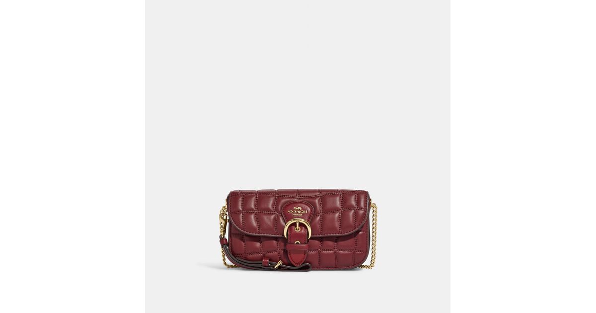 Coach Outlet Kleo Crossbody With Quilting in Red Lyst