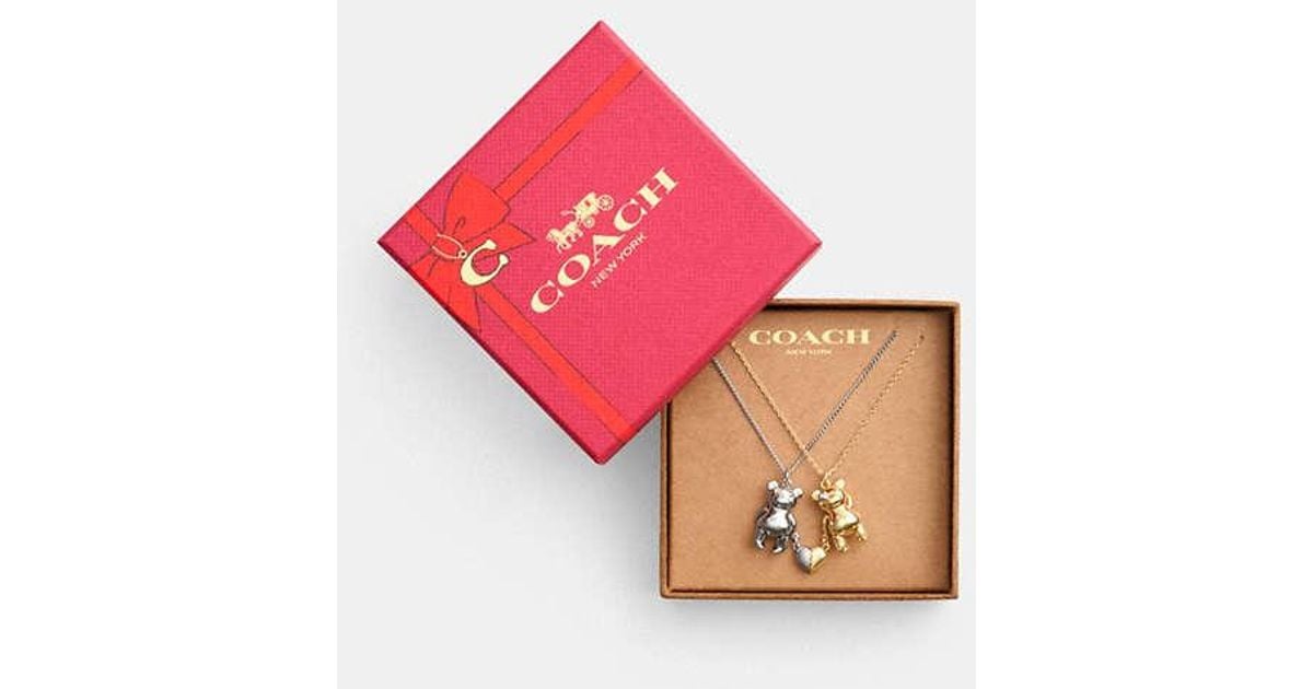 Teddy bear necklace set new arrivals