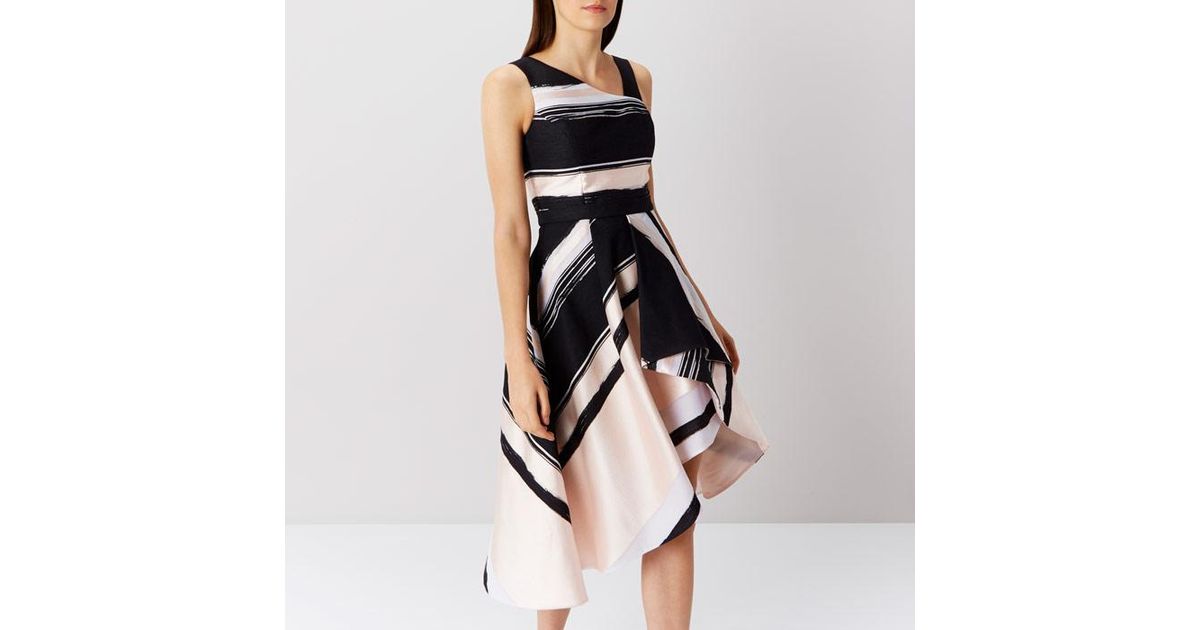 coast bailey print pleated dress