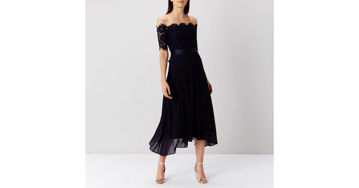 coast imi lace dress navy