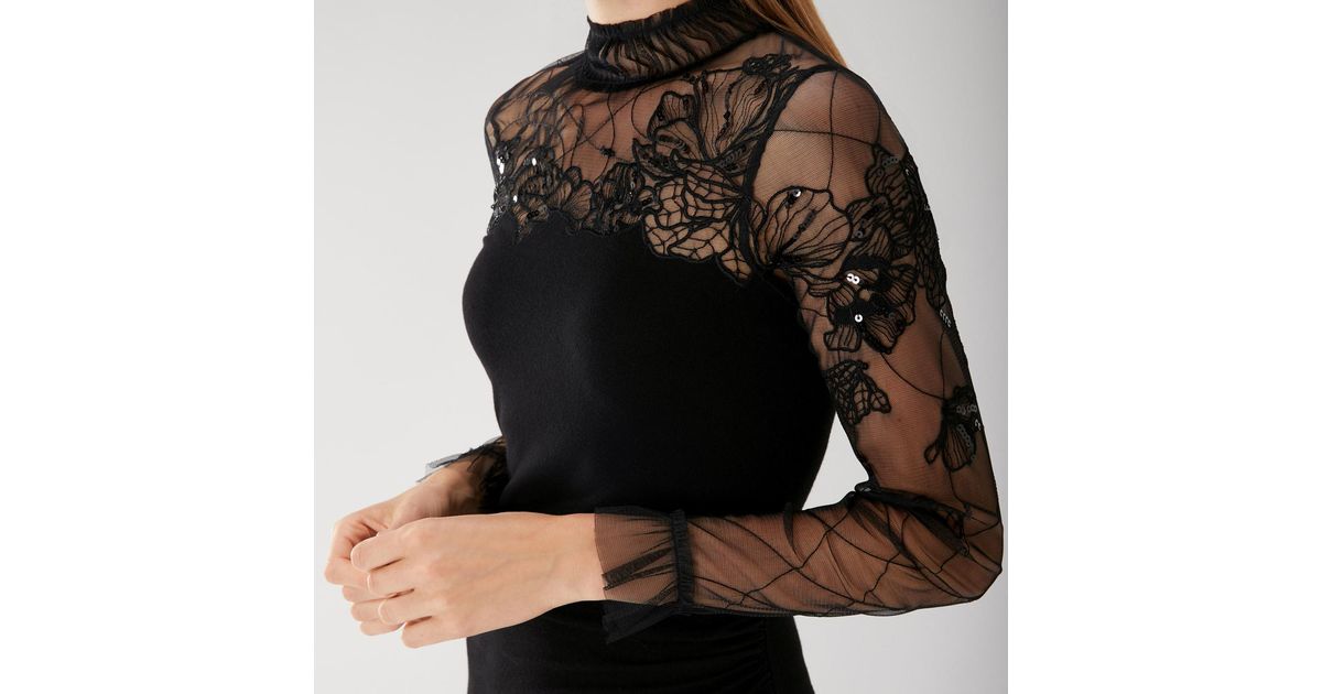 ceri tulle knit dress