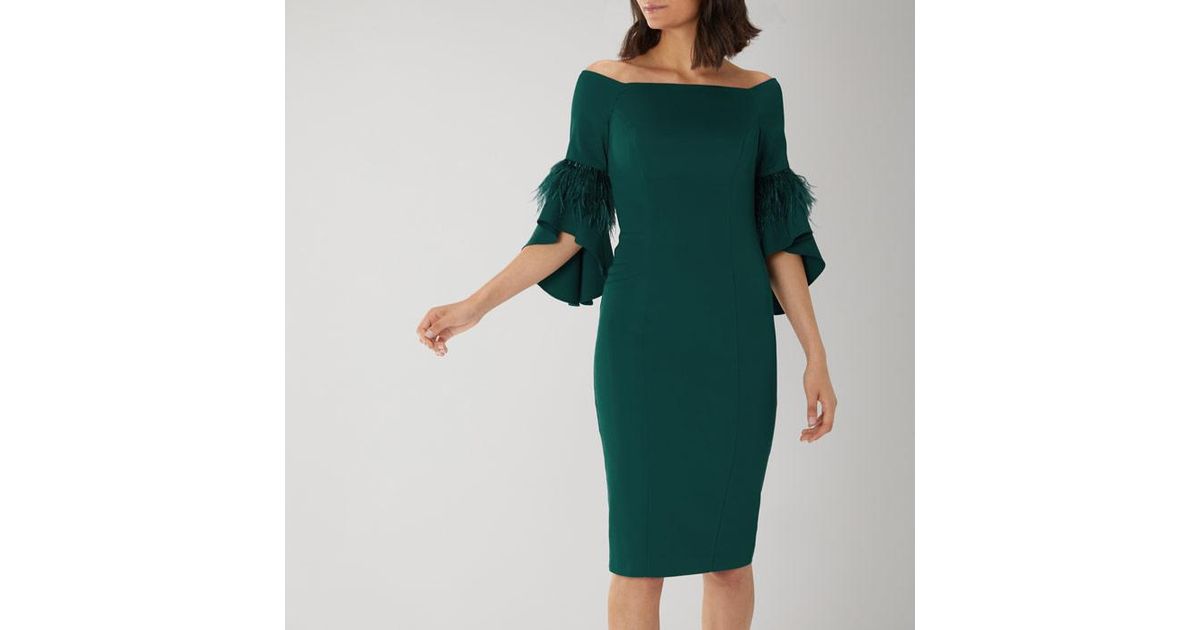 coast forest green dress
