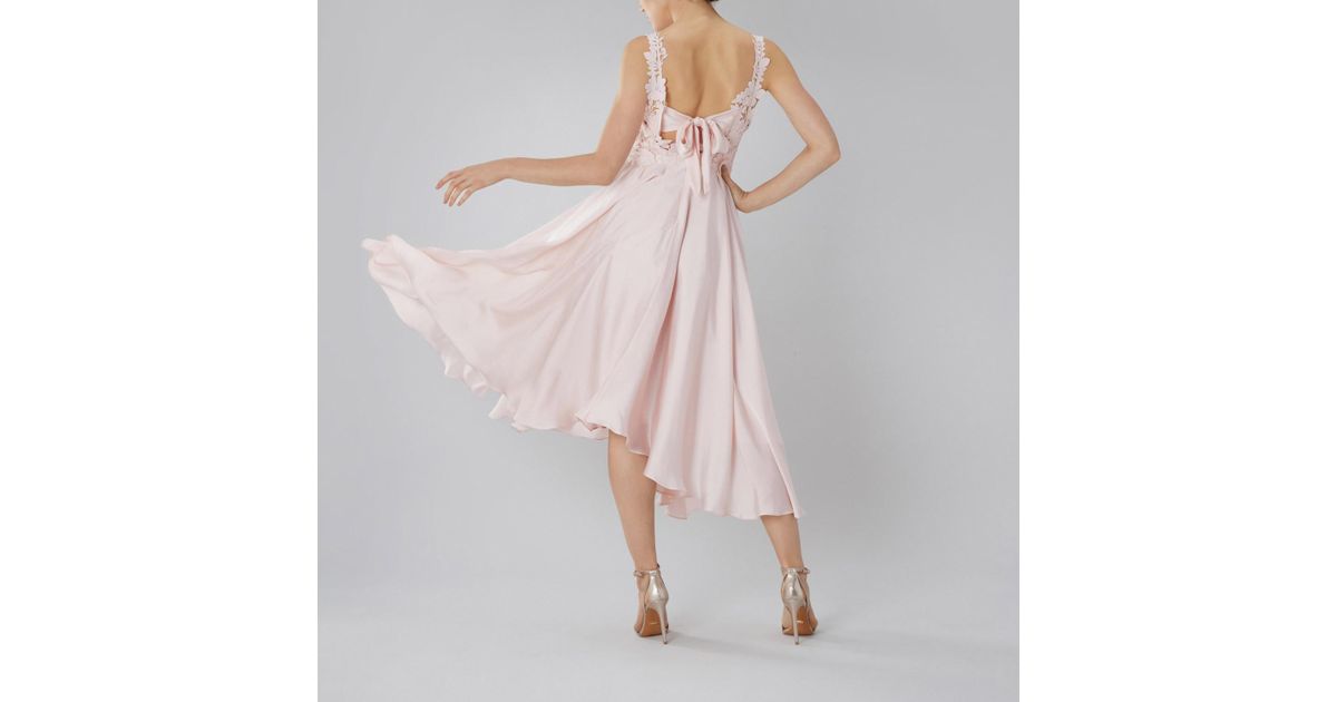 coast janie lace midi dress