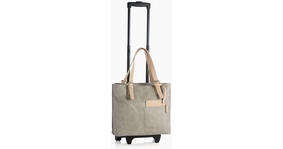 Shiraleah Chicago Roller Tote In Pebble - Lyst