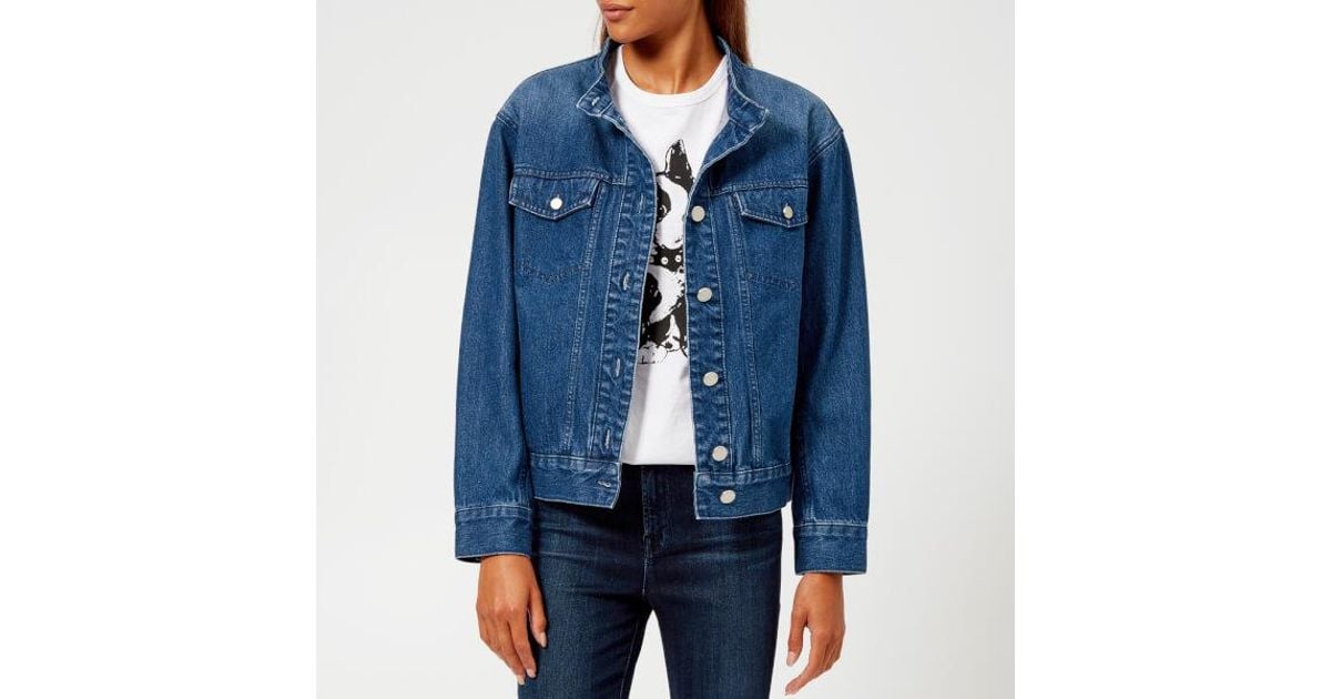 apc denim jacket womens