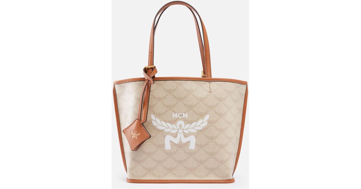 Mcm white tote outlet bag