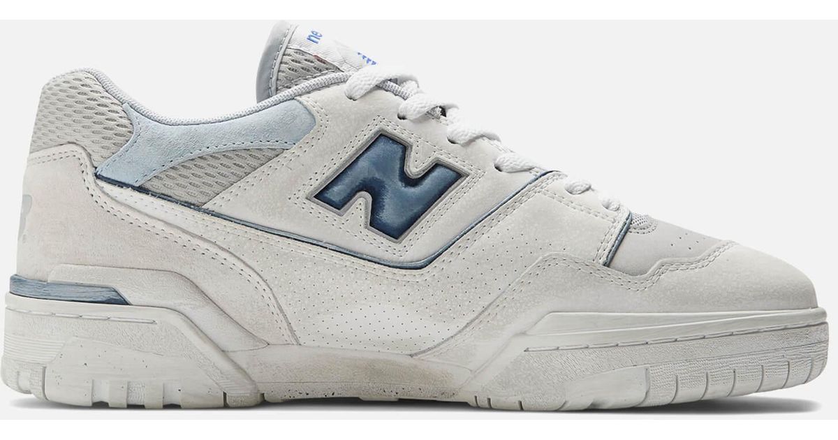 New Balance 550 Grey Day Pack Suede Trainers in White for Men Lyst